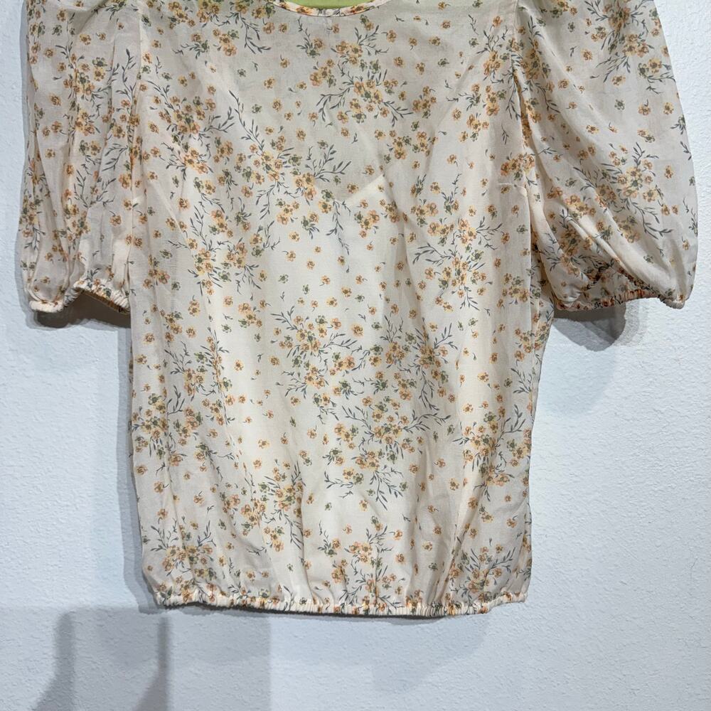 Cami NYC Cream Floral Rheia Blouse Sz S - Picture 4 of 12